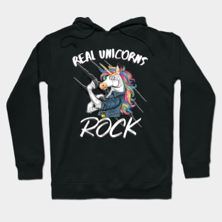 Unicorn Real Unicorns Rock Hoodie